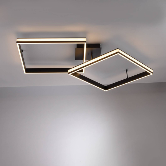 Elis LED-taklampe, CCT, kvadratisk ramme