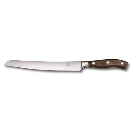 Brødkniv 23 cm, smidd, tagget med rosentrehåndtak Grand Mitre