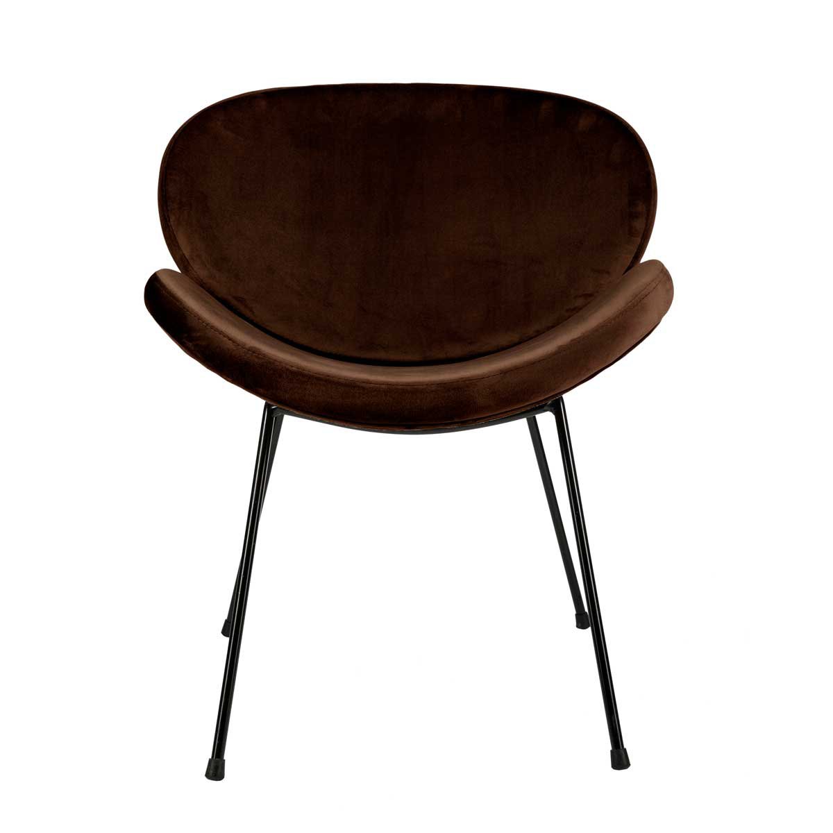 Loungestol Konrad velur brun