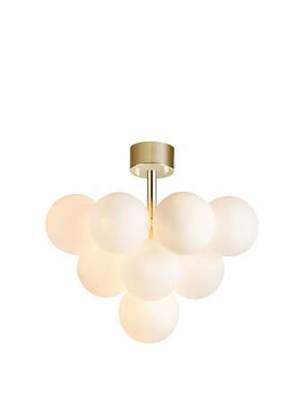 Merlot Plafond Messing/Hvit 13L
