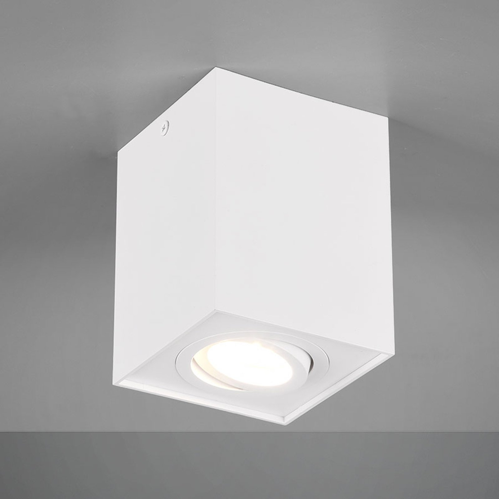 Taklampe Biscuit, 1 lyskilde, hvit