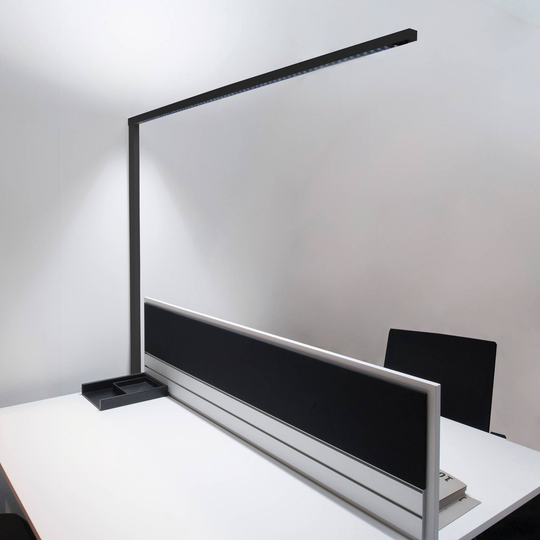 Molto Luce Lens Single F gulvlampe dimbar sølv