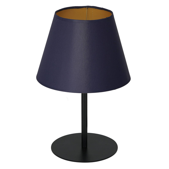 Bordlampe Soho, konisk høyde 33 cm blå/gull