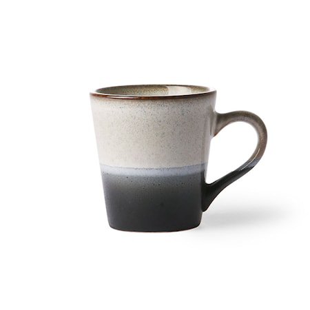 70's Espressokopp Svart og Hvit 80 ml