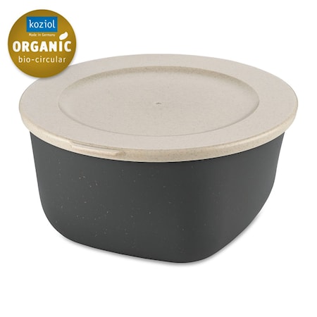 Connect bolle m/lokk 2l, mørkegrå/beige