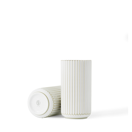 Vase Porselen Gulldetalj 20,5cm