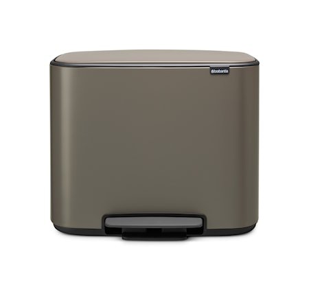 Bo Søppelbøtte med Pedal Platina 3x11 L