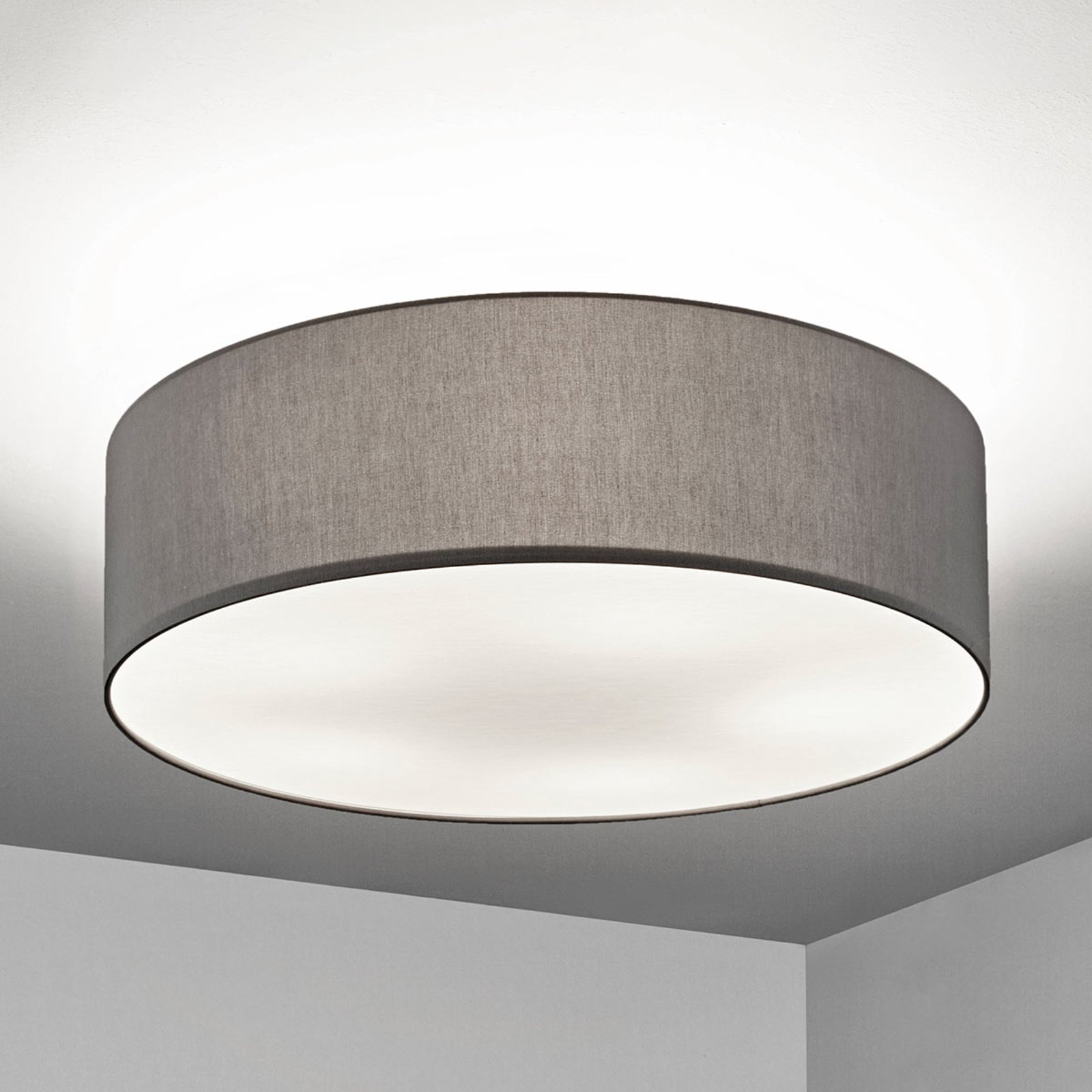 Taklampe Gala, 60 cm, chintz grafitt