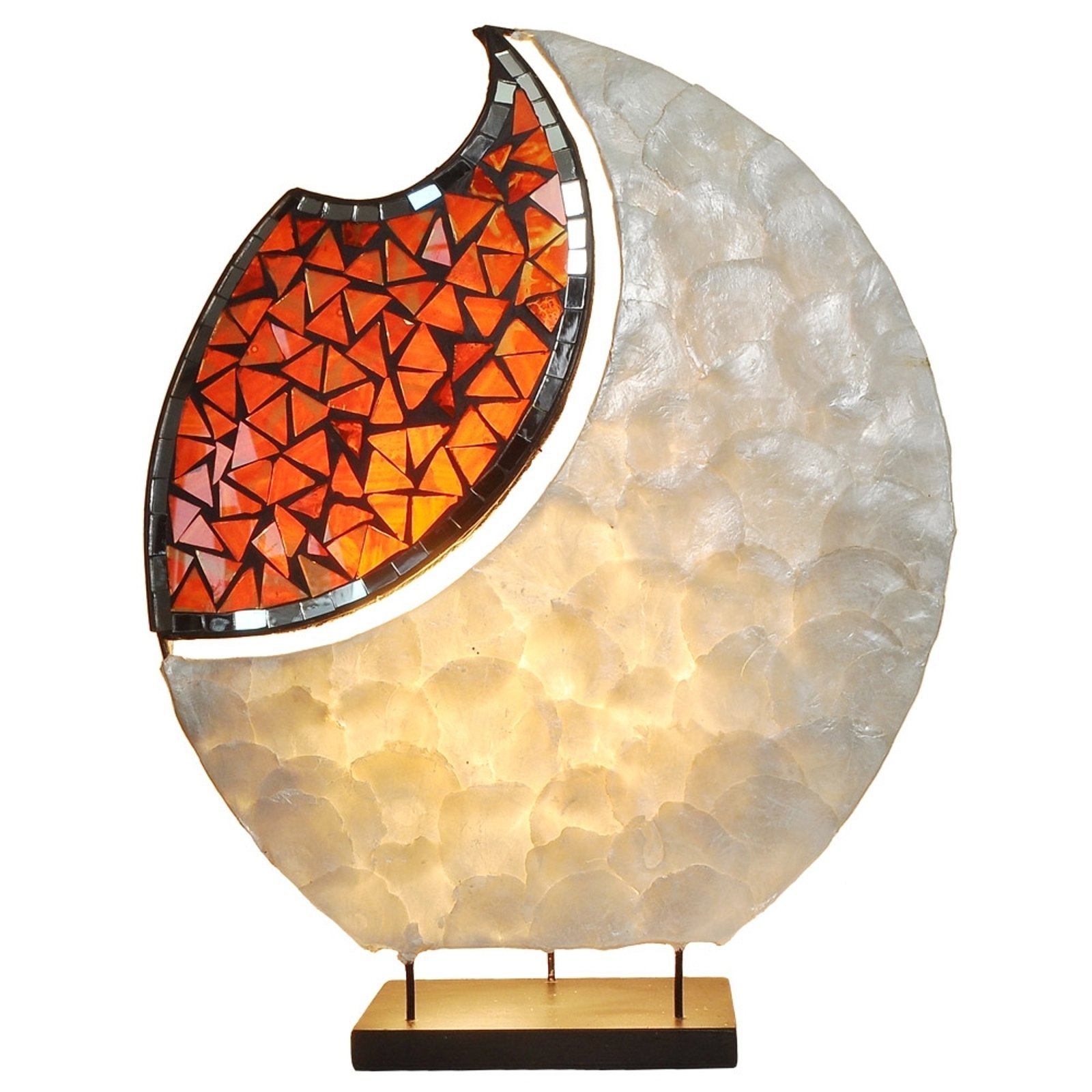 Dekorert bordlampe YOKO