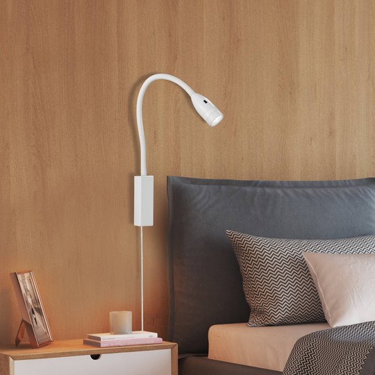 LED-vegglampe Sten med bevegelseskontroll, hvit
