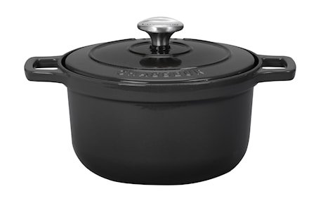 Gryte Rund 0,2 l. 10cm, svart (svart innside)
