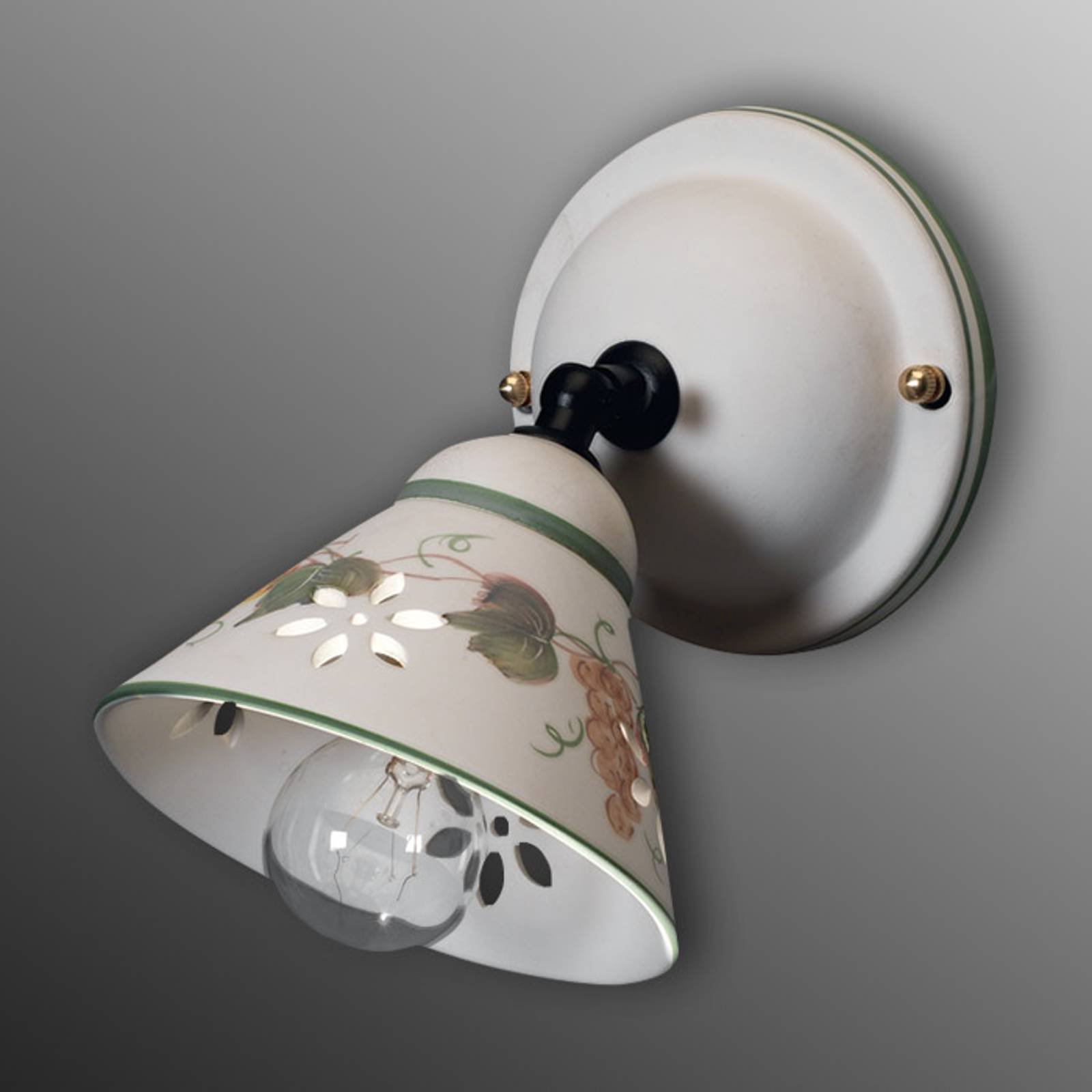 Vegglampe Vigna av keramikk