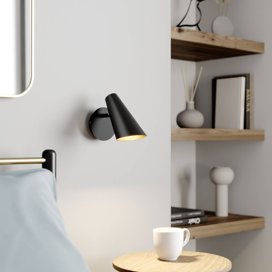 Lucande Wibke vegglampe i svart