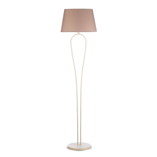 Zen bordlampe, beige skjerm, høyde 175 cm