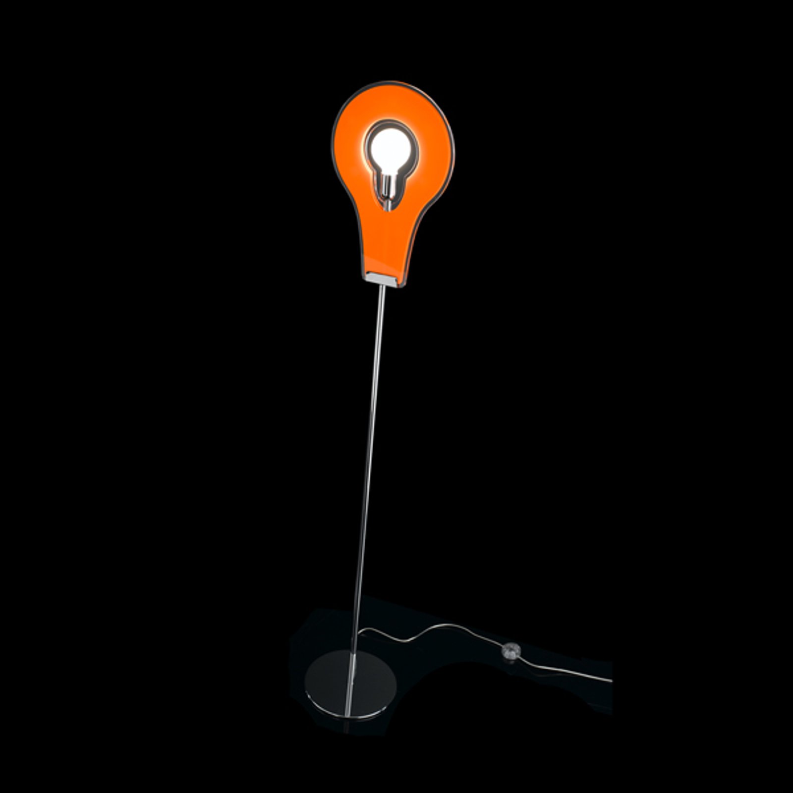 enestående stålampe Flat oransje