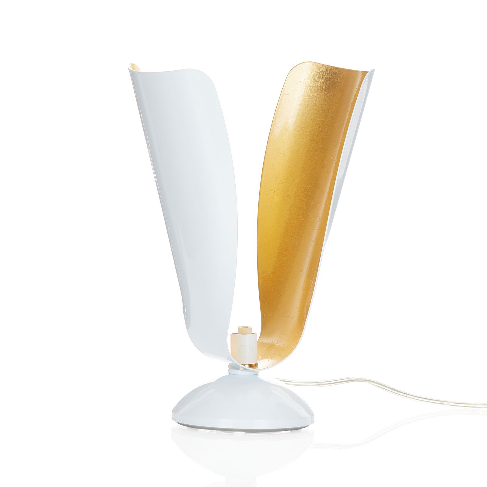 Bordlampe Tropic med bladgull