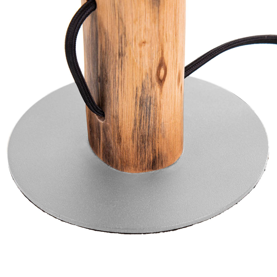 Norin bordlampe med stang av eukalyptustre