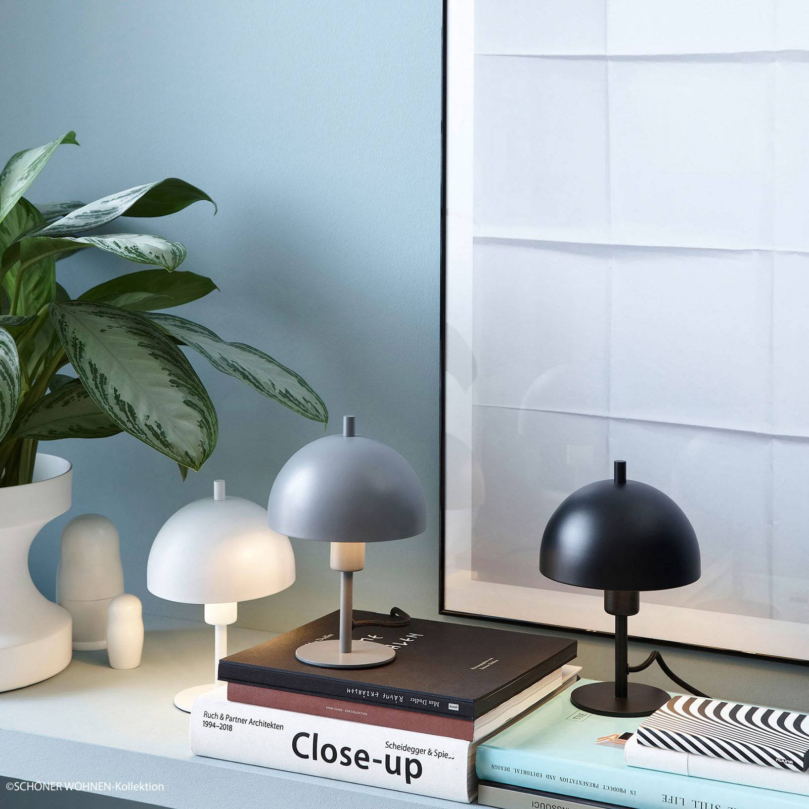 Schöner Wohnen Kia bordlampe, hvit, høyde 24 cm