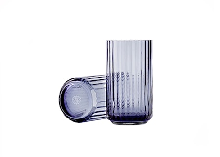 Lyngby Vase Midnight Blue Munnblåst Glass H 31 cm