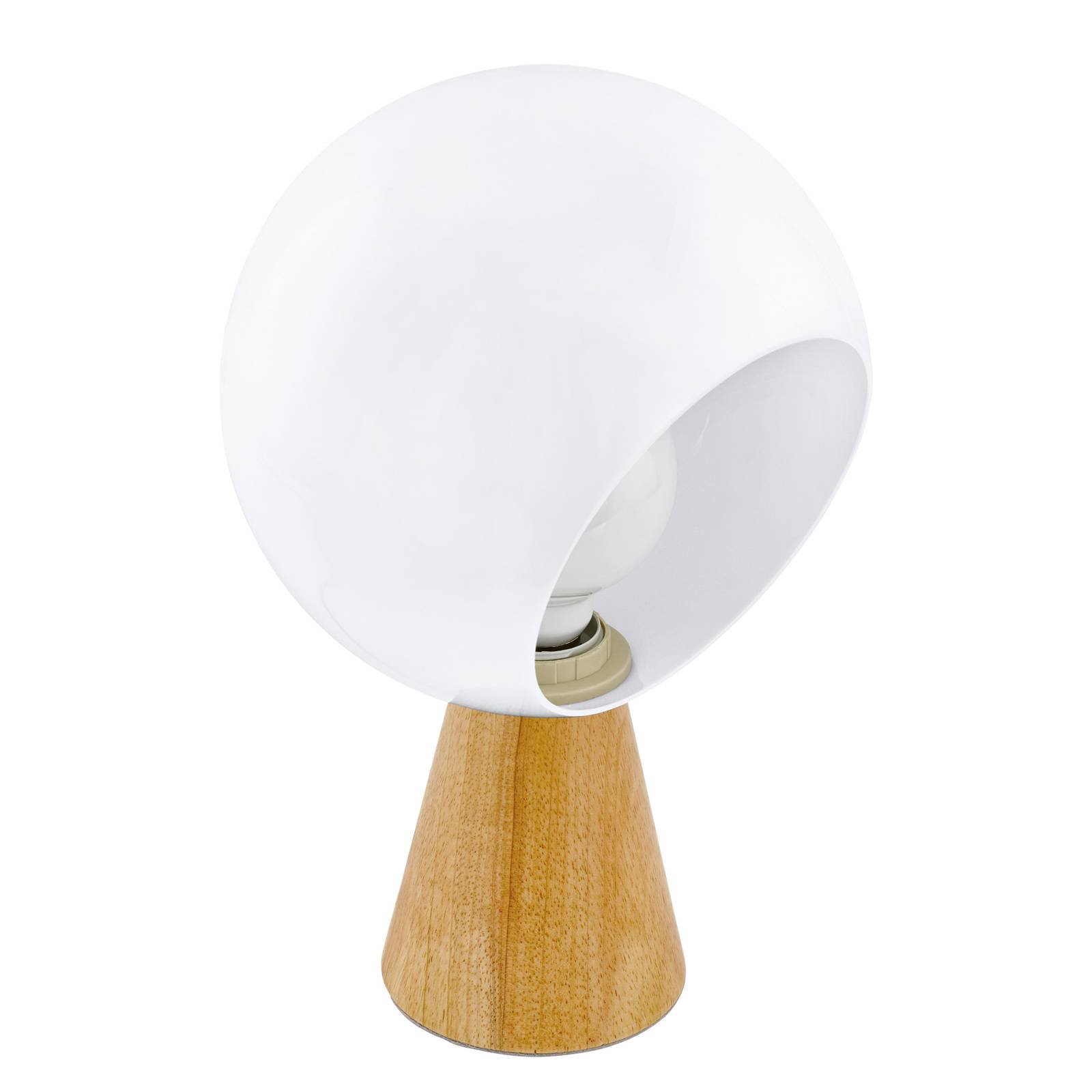 Bordlampe Mamblas med trefot og kuleskjerm