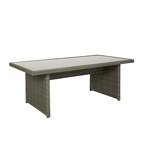 Rosario Spisebord med glasstopp 200 x 100 cm