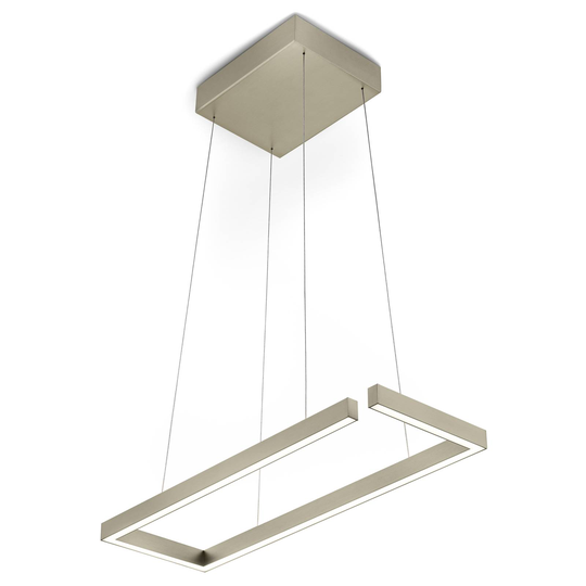 Marisa-60 LED-hengelampe, bronse, 60 x 20cm