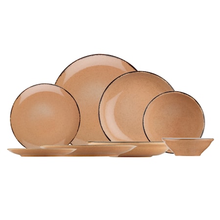 Dinner Set (24 Pieces) Light Pink