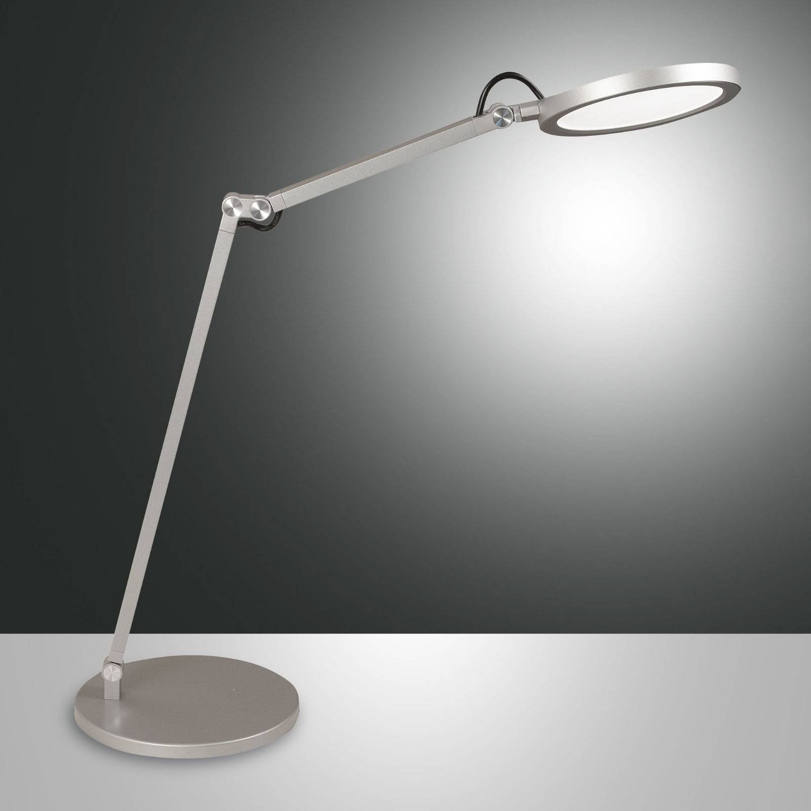 LED-skrivebordslampe Regina med dimmer, alu