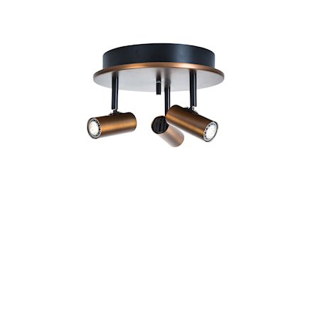 Cato Triospot Oksidert LED Dimbar