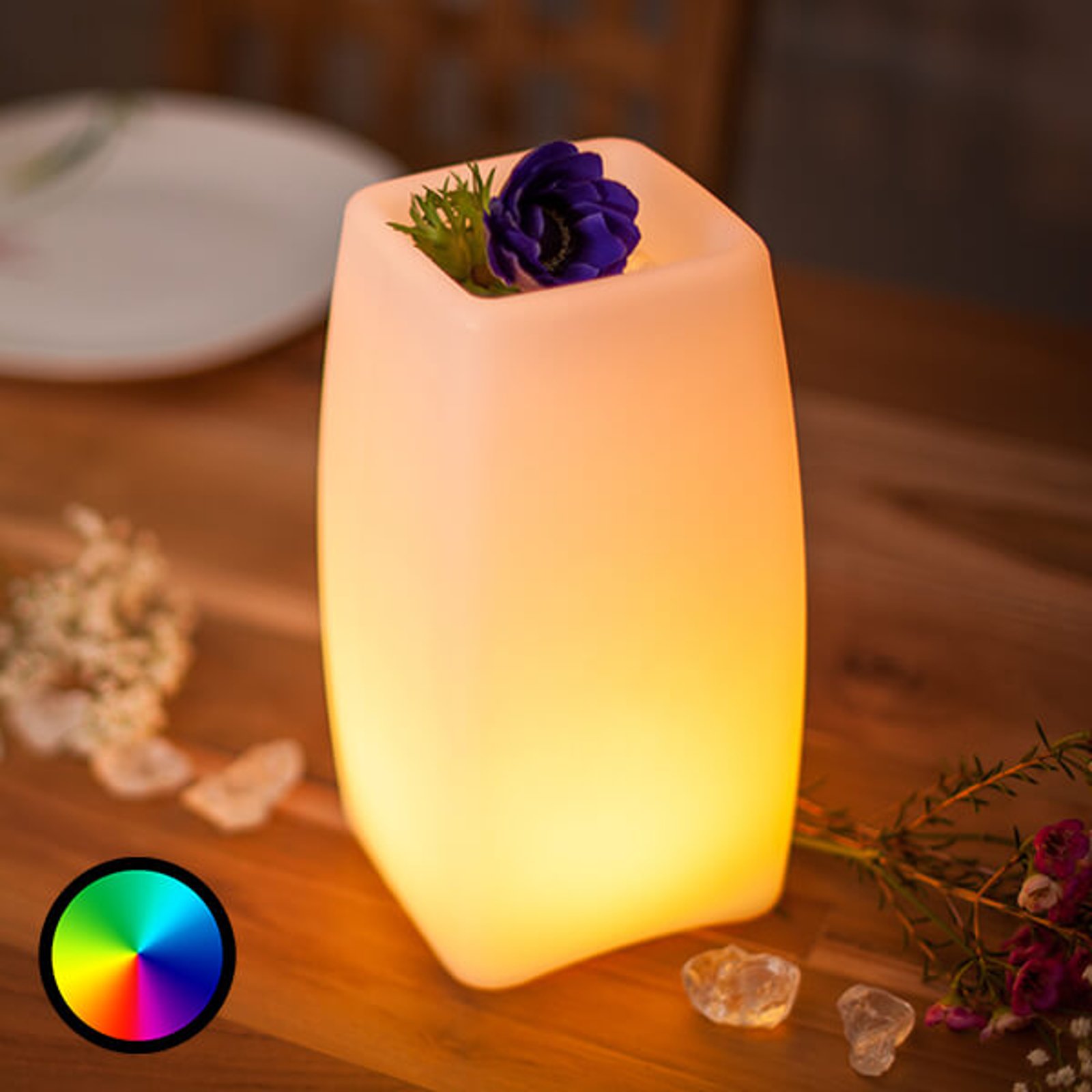 LED-bordlampe Stele kontrollert av app med batteri