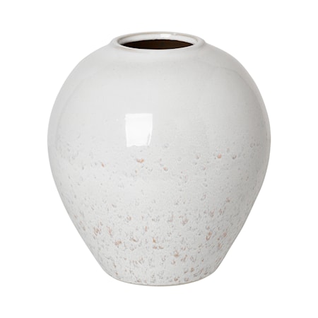 Ingrid Vase M Hvit/Beige