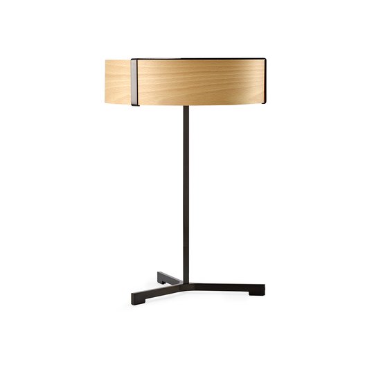 LZF Thesis LED-bordlampe svart matt / bøk