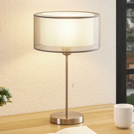 Lindby Taxima bordlampe, grå