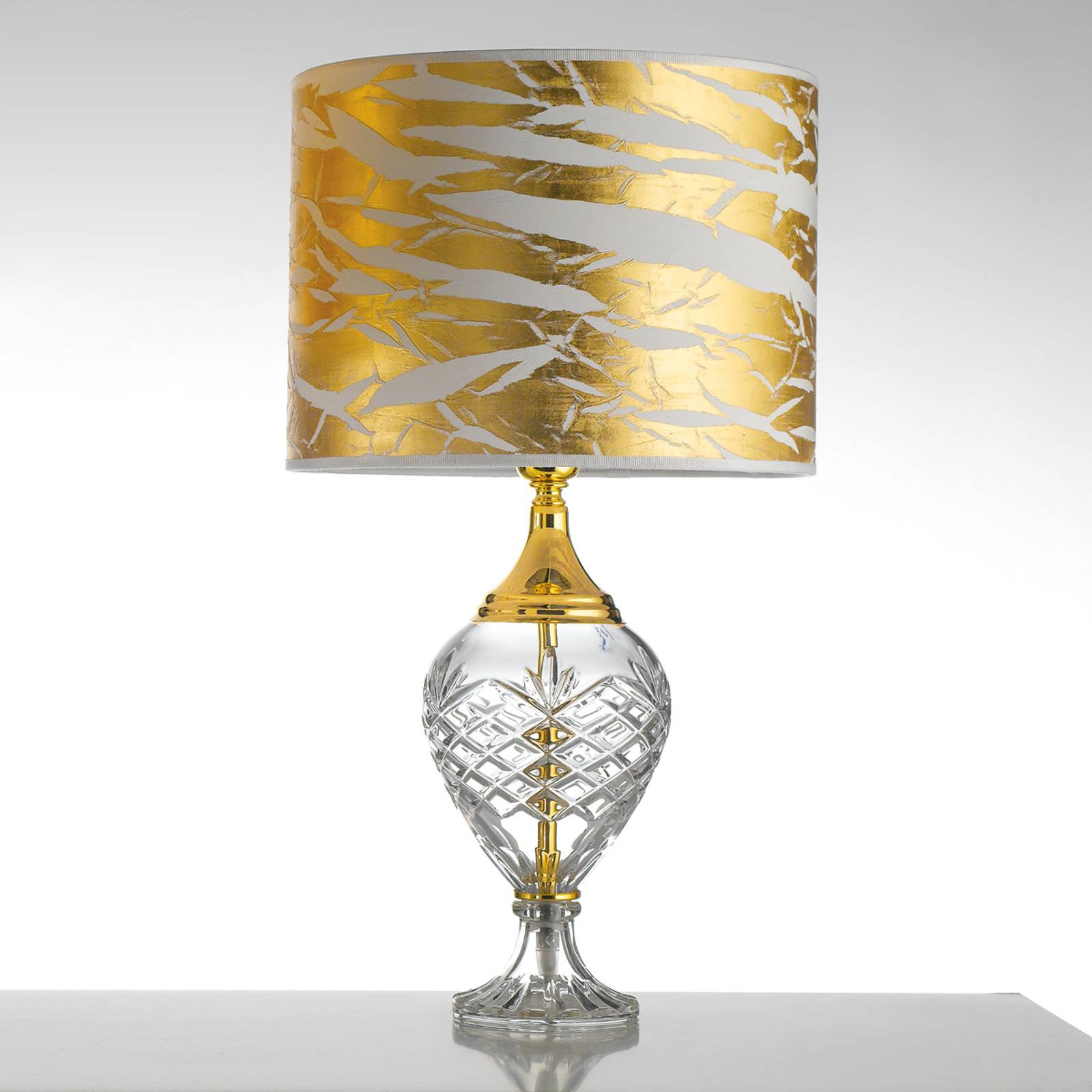 Bordlampe Belle Epoque, 59 cm gull
