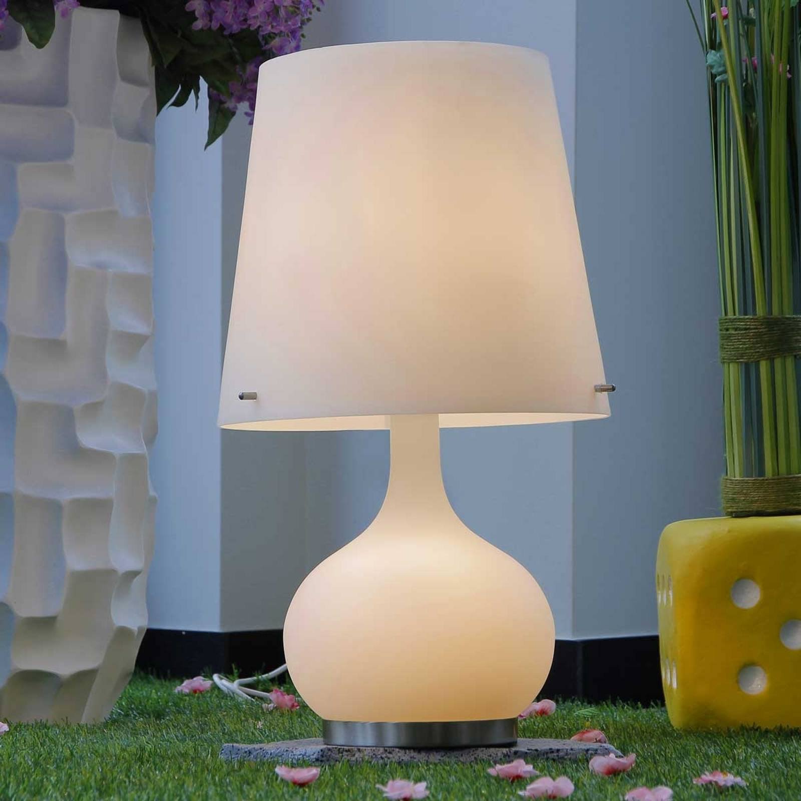 Hvit Ade bordlampe 58 cm