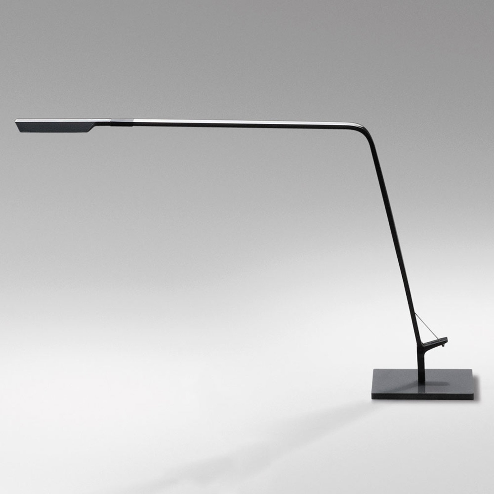 Flex koksgrå LED bordlampe med dimmer