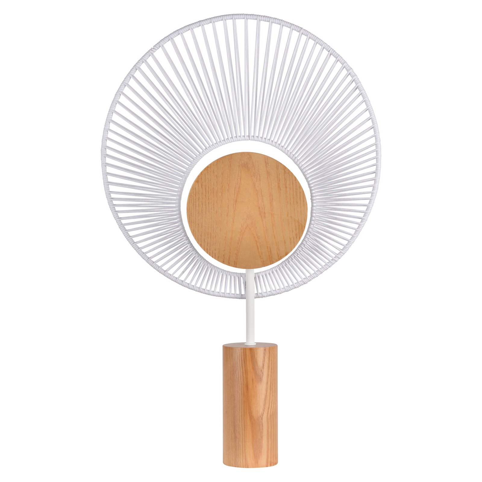 Forestier Oyster design-bordlampe, hvit