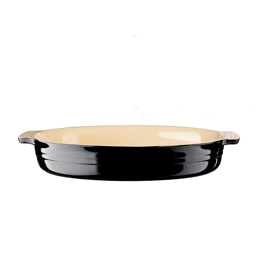 Le Creuset Ovalt Fat 36cm Svart
