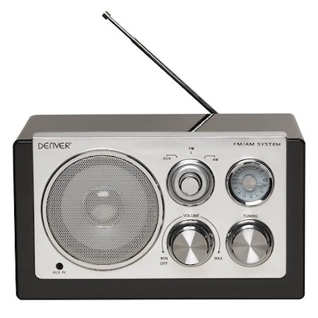 Denver Radio Svart pianolakk