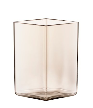 Ruutu vase 115x140 mm lys brun