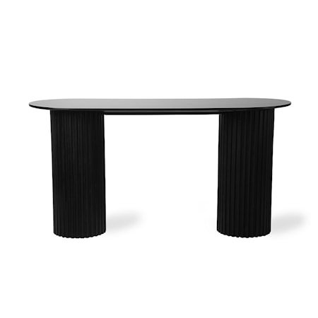 Pillar Sidebord Oval Black