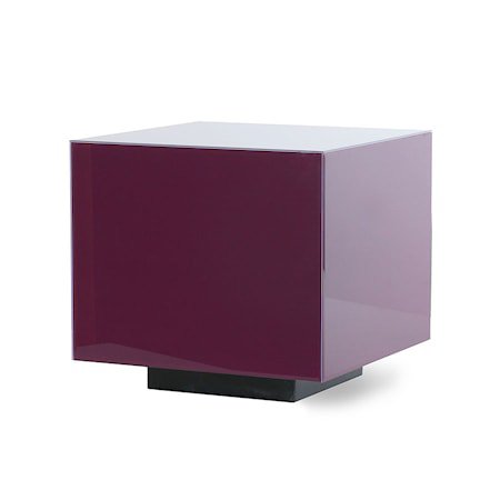Mirror Block Table Purple M