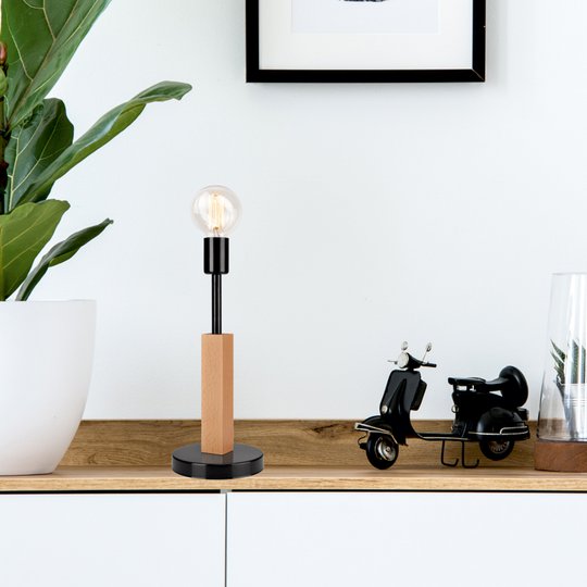 Bordlampe Parc med 1 fatning, svart