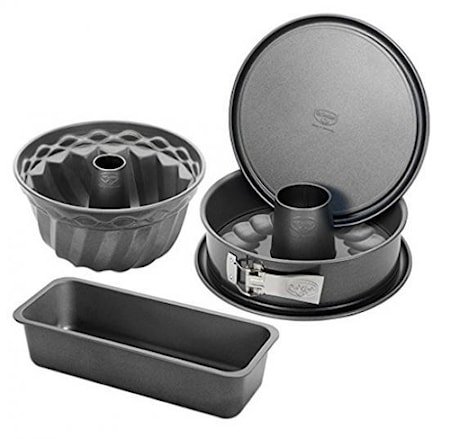 Sett med bakeformer 4 stk. non-stick