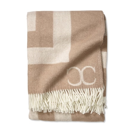 Pläd Monogram 130x200 Beige