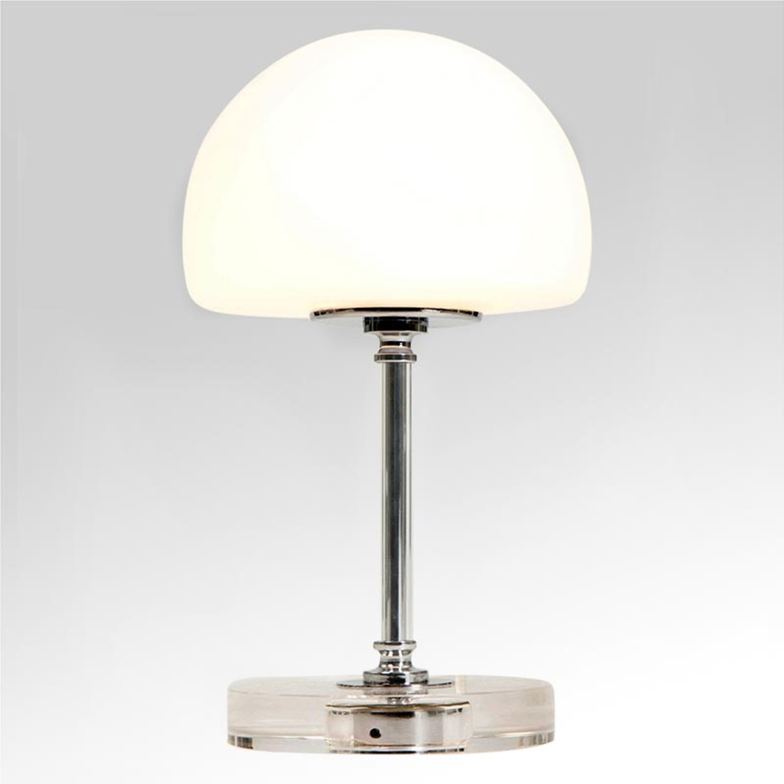 Ancilla - krom LED-bordlampe med dimmer