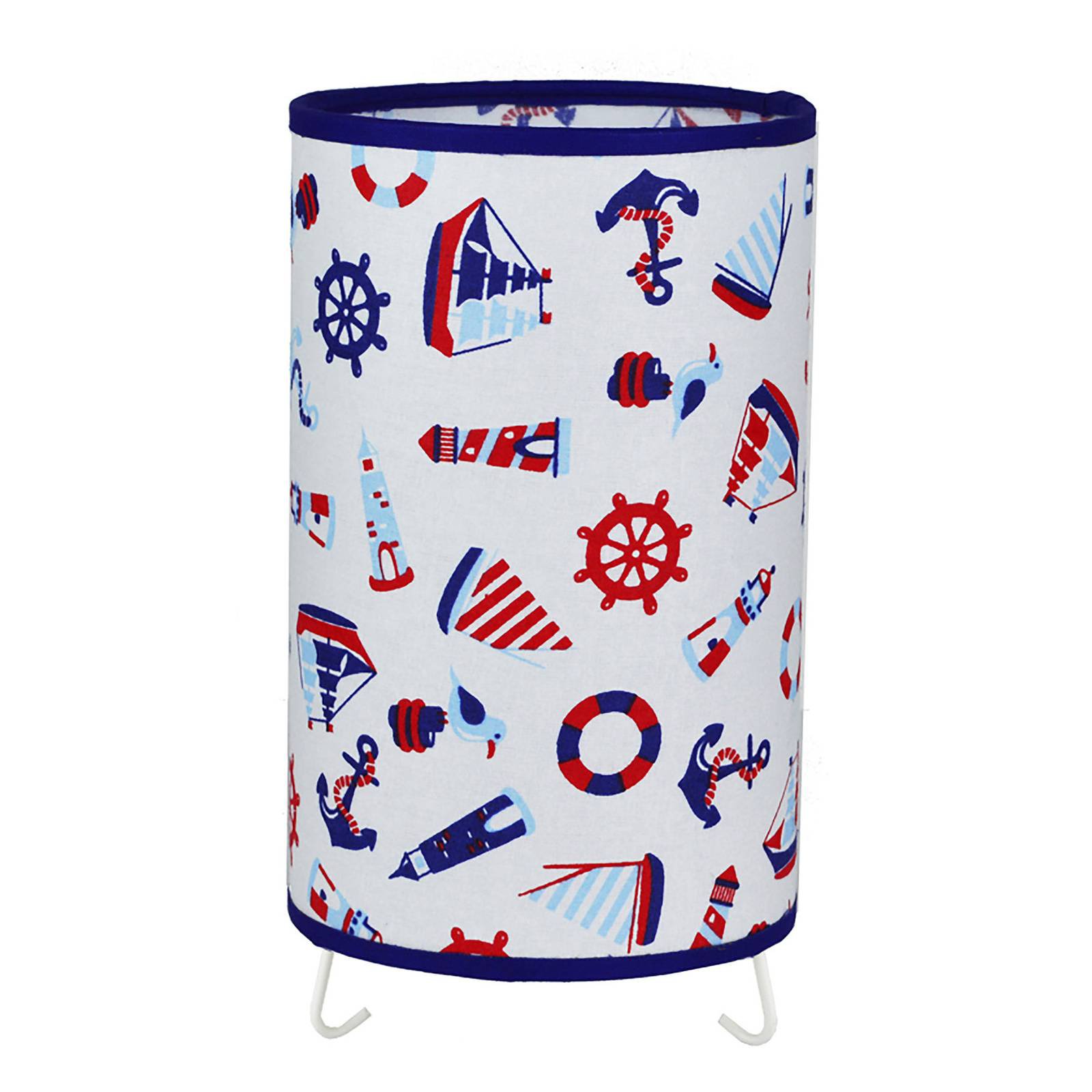 Bordlampe Marina med fargerike havmotiver