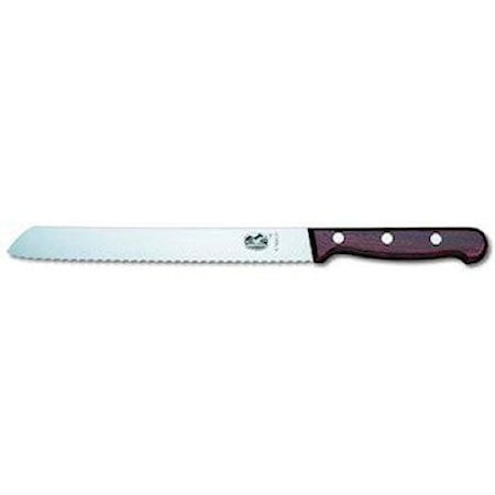Brødkniv med trehåndtak, 21 cm i ask
