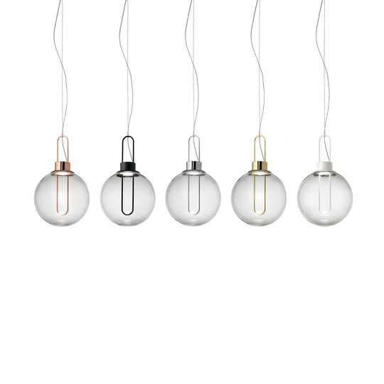 Modo Luce Orb LED-hengelampe, messing, Ø 25 cm