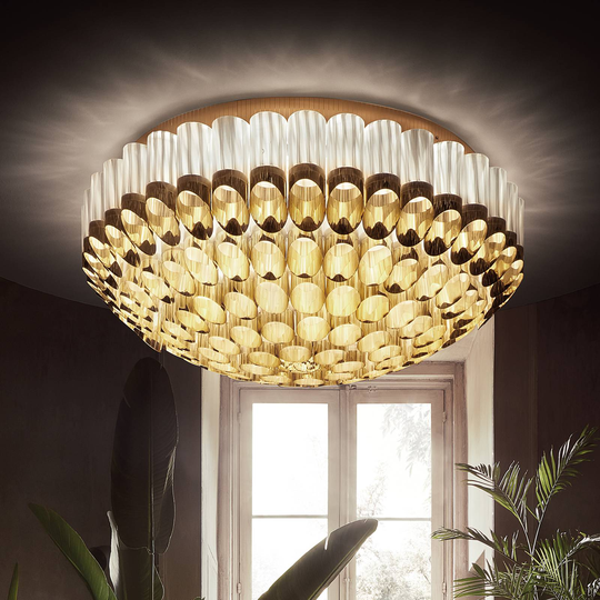 Slamp Odeon Ceiling taklampe, gull, Ø 102 cm